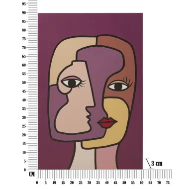 FACES NEW -A- 60X3X90 cm